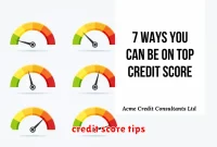 credit score tips