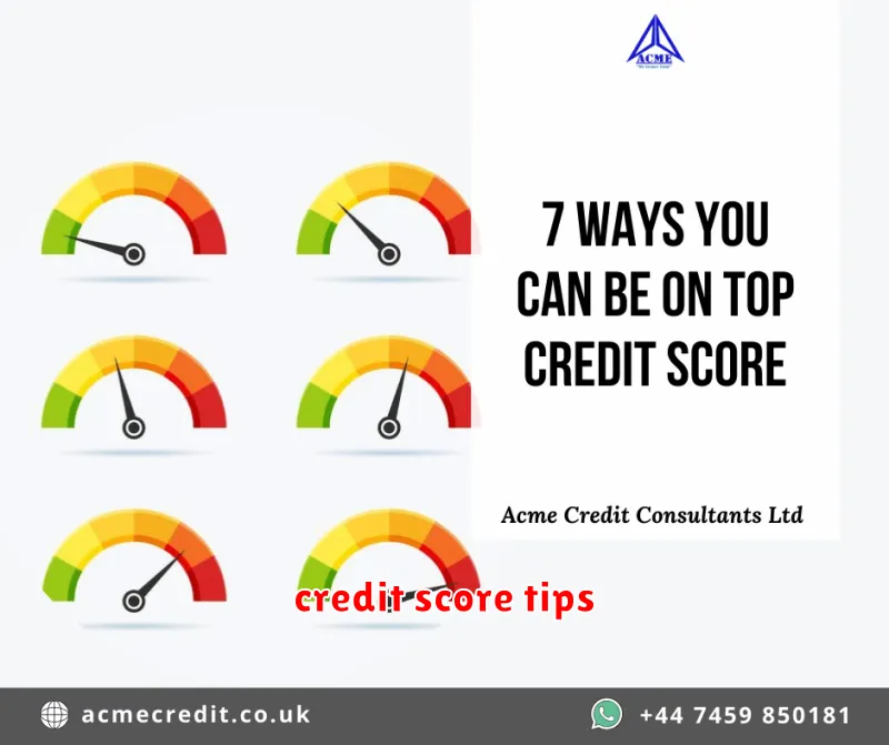 credit score tips